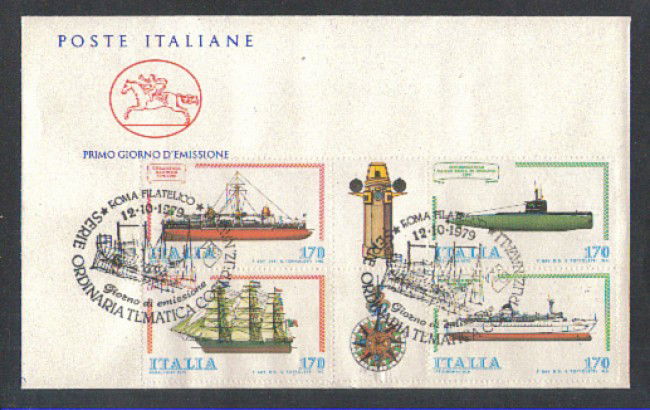 1979 - LOTTO/6710ZC - REPUBBLICA - NAVI 3° SERIE - FDC