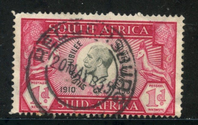 1935 - SUD AFRICA INGLESE - 1p. ROSSO  GIORGIO V° - USATO - LOTTO/29106