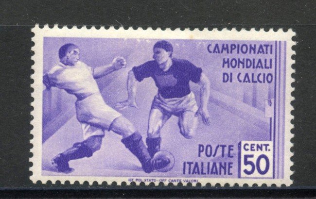 1934 - REGNO - 50c. MONDIALI CALCIO - NUOVO T/L - LOTTO/37596
