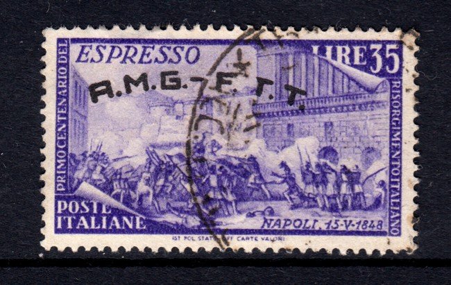 1948 - LOTTO/13463 - TRIESTE - RISORGIMENTO 35 LIRE - USATO