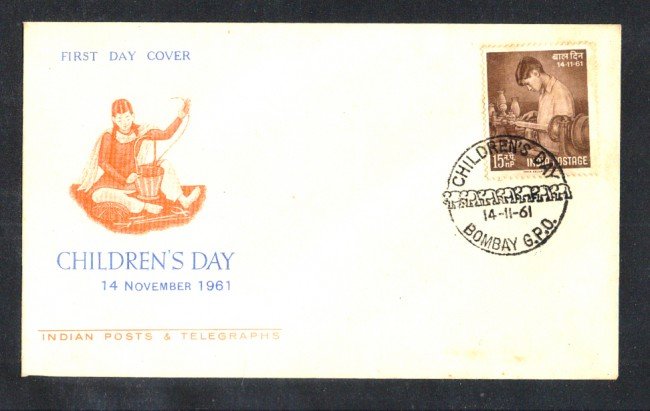 1961 - LOTTO/3141 - INDIA - CHILDREN'S DAY - BUSTA FDC