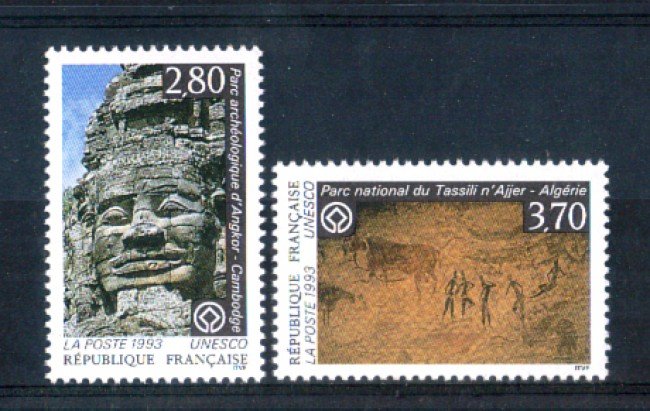 1993 - LOTTO/FRAS111CPN - FRANCIA -  UNESCO 2v. - NUOVI