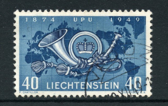 1949 - LOTTO/19236 - LIECHTENSTEIN - 40r. U.P.U. - USATO