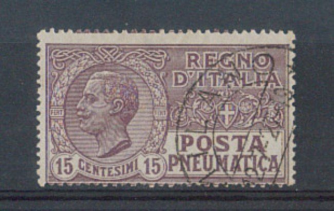 1921 - LOTTO/REGPN2U - REGNO -15c. POSTA PNEUMATICA - USATO