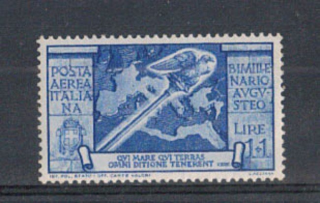 1937 - LOTTO/REGA109N - REGNO - POSTA AEREA 1+1 LIRA AUGUSTO - N