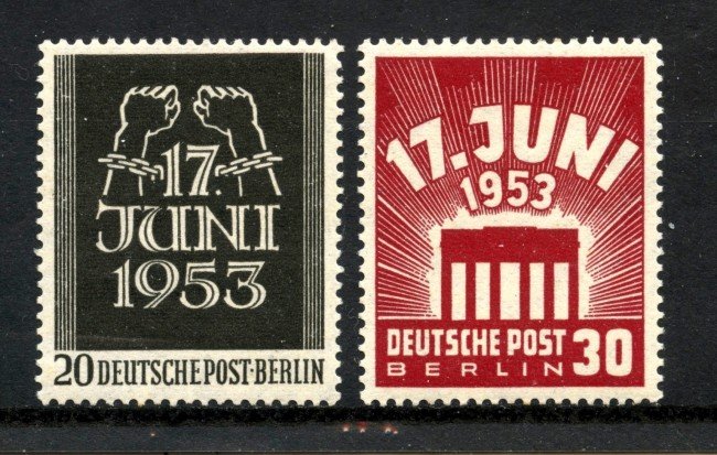 1953 - GERMANIA BERLINO - INSURREZIONE 2v. - NUOVI - LOTTO/31023