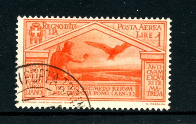 1930 - LOTTO/24669 - REGNO - 1 Lira  POSTA AEREA BIMILLENARIO VIRGILIO - USATO