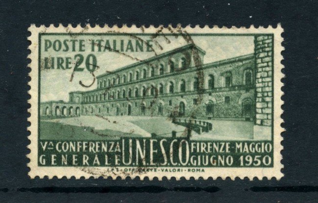 1950 - REPUBBLICA - 20 LIRE UNESCO - USATO - LOTTO/25258