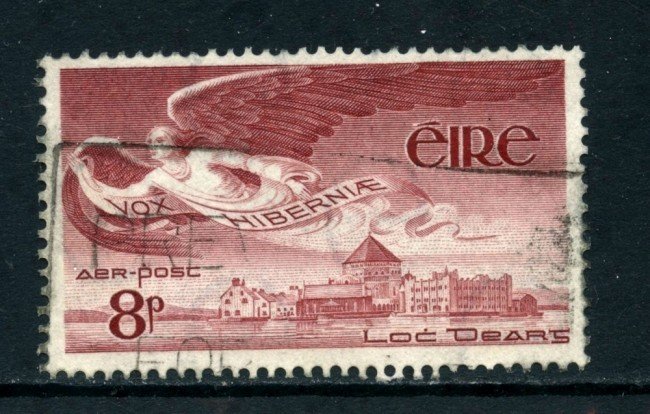 1954 - IRLANDA - POSTA AEREA 8p. BRUNO LILLA - USATO - LOTTO/25988
