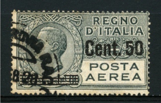 1927 - LOTTO/11527 - REGNO - POSTA AEREA 50c. su 60c. GRIGIO - USATO