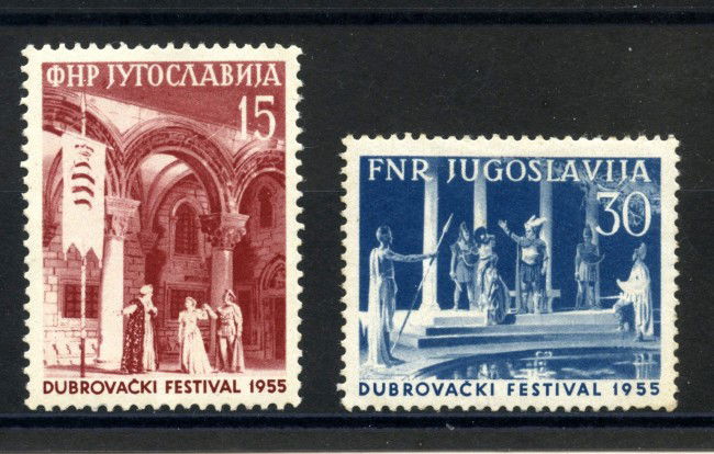 1955 - JUGOSLAVIA - FESTIVAL TEATRALE  2v. - NUOVI- LOTTO/33793