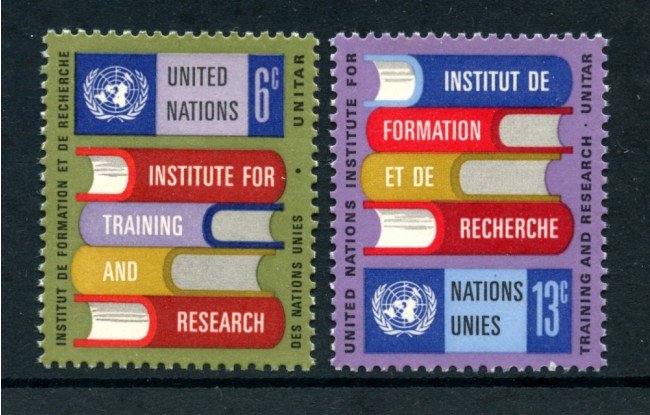 1969 - LOTTO/21387 - ONU U.S.A. - FORMAZIONE E RICERCA 2v. - NUOVI