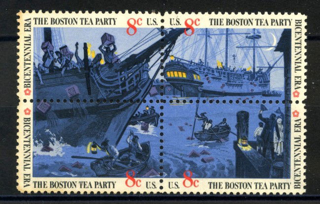 1973 - STATI UNITI - BICENTENARIO DELLA RIVOLUZIONE 4v. - NUOVI - LOTTO/35665