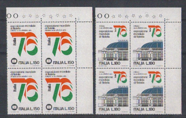 1976 - LOTTO/6642Q - REPUBBLICA - ITALIA 76 - QUARTINE