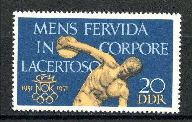 1971 - GERMANIA DDR - COMITATO OLIMPICO - NUOVO - LOTTO/36398