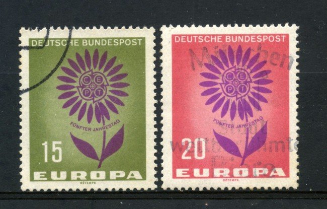 1964 - GERMANIA FEDERALE - EUROPA 2v - USATI - LOTTO/30887U