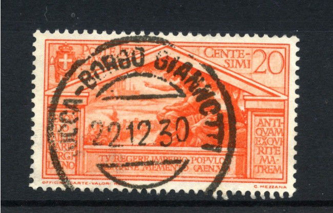 1930 - REGNO - LOTTO/43376C - 20 CENT. BIMILLENARIO DI VIRGILIO - USATO