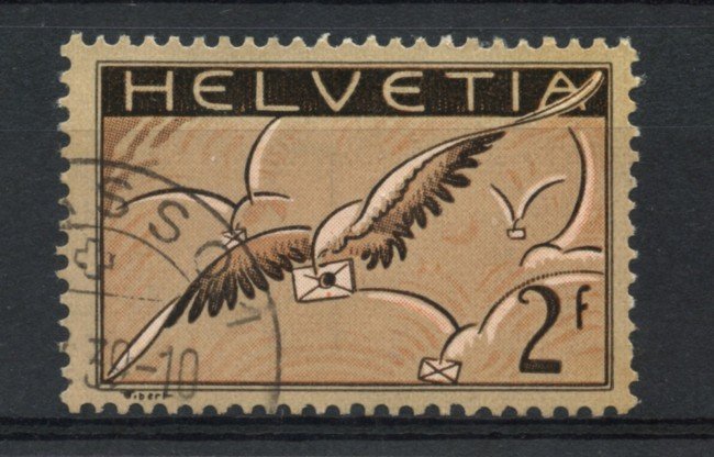 1929/30 - LOTTO/15846 - SVIZZERA - 2 FRANCHI POSTA AEREA - USATO