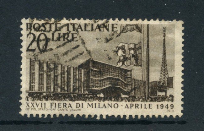 1949 - ITALIA REPUBBLICA - 27° FIERA DI MILANO - USATO - LOTTO/25251E