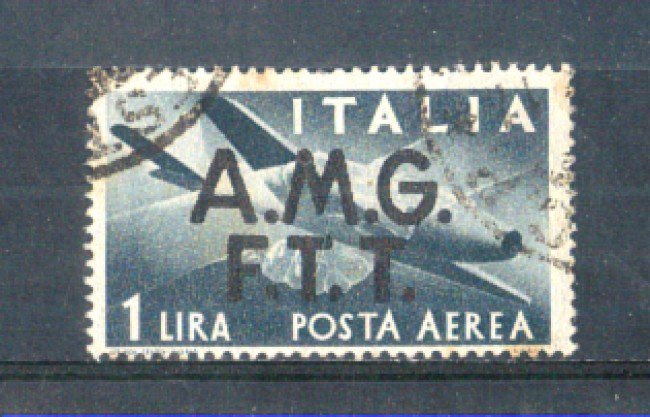 1947 - LOTTO/10394U - TRIESTE A - 1 LIRA POSTA AEREA USATO