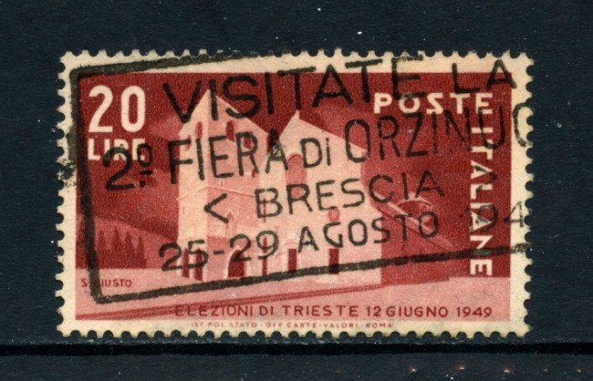 1949 - REPUBBLICA - ELEZIONI AMMINISTRATIVE DI TRISTE - USATO - LOTTO/25221C