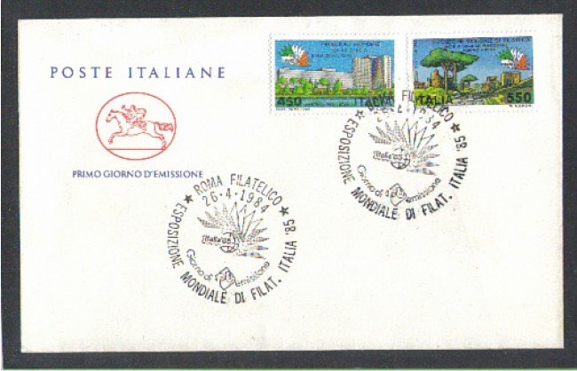 1984 - LOTTO/6810ZC - REPUBBLICA - EXPO ITALIA 85 - FDC
