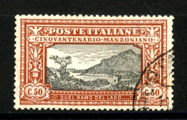 1923 - REGNO - LOTTO/40009 - 50 cent. A. MANZONI - USATO