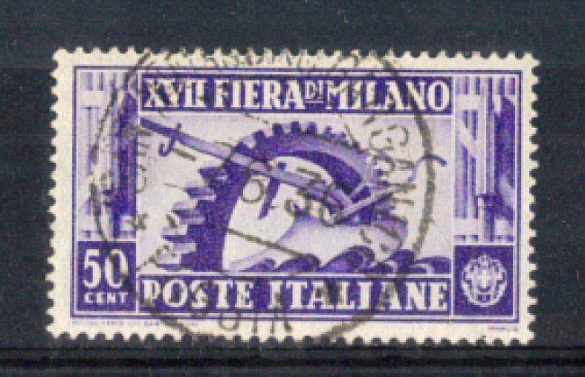 1936 - LOTTO/REG396U - REGNO - 50c. FIERA DI MILANO - USATO
