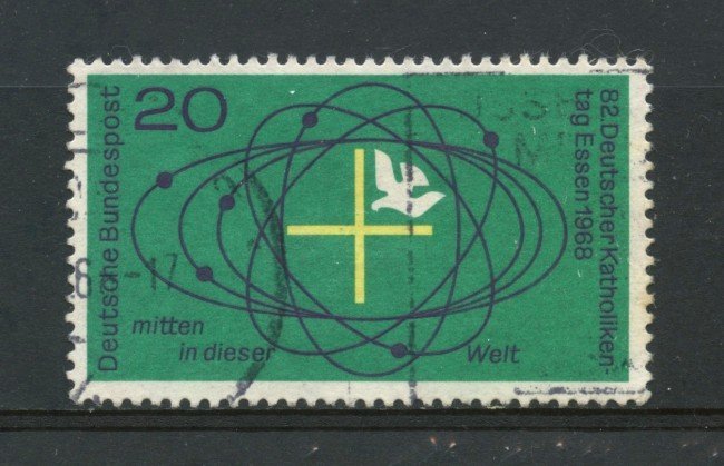 1968 - GERMANIA FEDERALE - 82° GIORNATA CATTOLICA - USATO - LOTTO/30949U
