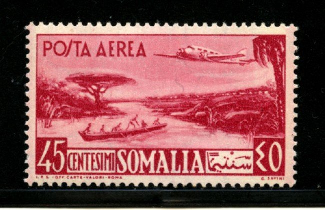 1950/51 - LOTTO/13096 - SOMALIA AFIS - 45c. POSTA AEREA - LING.