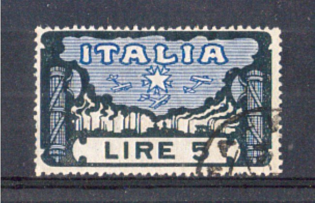 1923 - LOTTO/REG146UA - REGNO - 5 LIRE MARCIA SU ROMA USATO