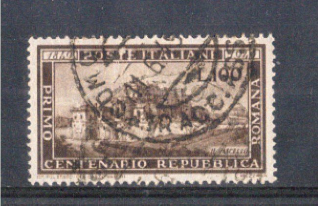 1949 - LOTTO/6078UA - REPUBBLICA - 100 LIRE REP. ROMANA USATO