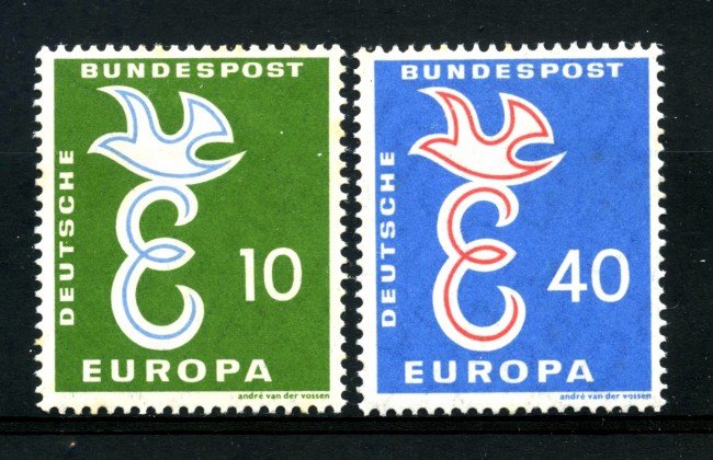1958 - GERMANIA FEDERALE - EUROPA 2v - LINGUELLATI - LOTTO/30832