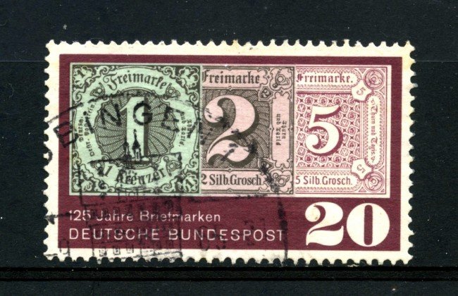1965 - GERMANIA FEDERALE - 20p. ANNIVERSARIO DEL FRANCOBOLLO - USATO - LOTTO/30900U