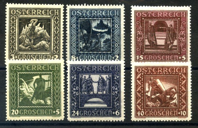1926 - AUSTRIA - PRO INFANZIA 6v. LINGUELLATI - LOTTO/34042