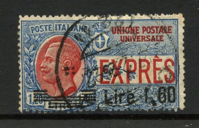 1924 - REGNO - LOTTO/REGEX 10U - ESPRESSO 1,60 SU 1,20 LIRE - USATO