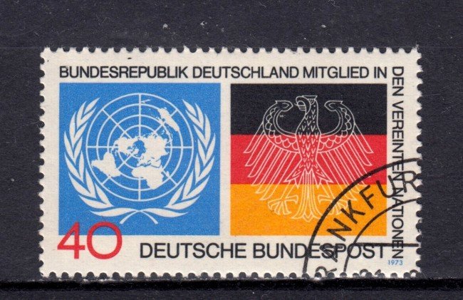 1973 - GERMANIA FEDERALE - AMMISSIONE ONU - USATO - LOTTO/31513U