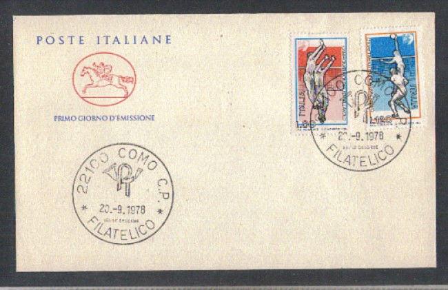 1978 - LOTTO/6684ZC - REPUBBLICA - PALLAVOLO - FDC