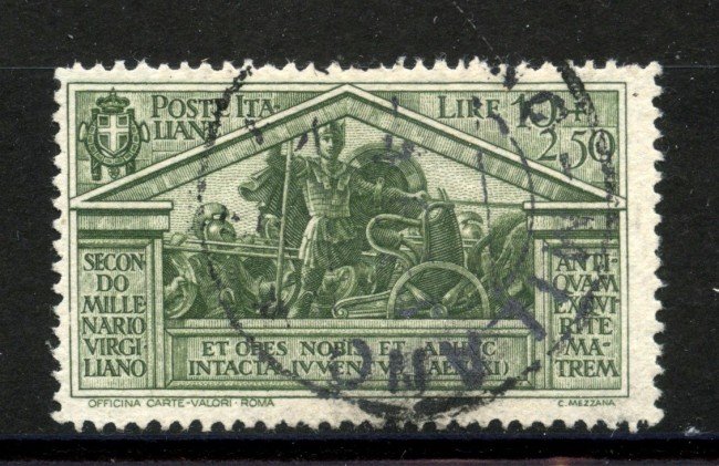 1930 - REGNO - LOTTO/40036 - 10+2,50 Lire BIMILLENARIO DI VIRGILIO - USATO