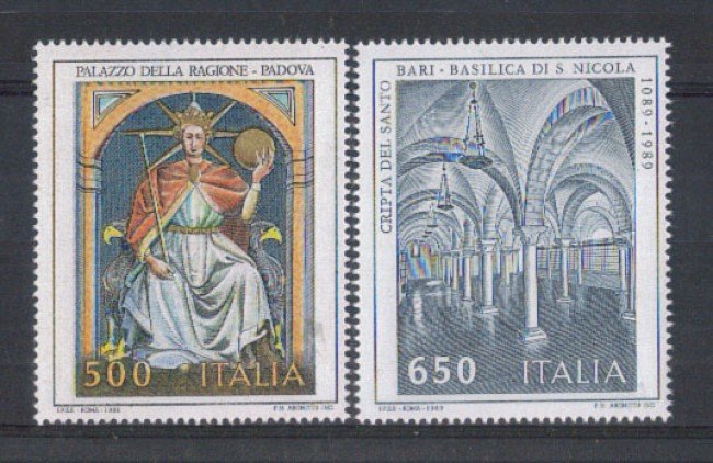 1989 - LOTTO/6915 - REPUBBLICA - ARTE ITALIANA  2V. - NUOVI