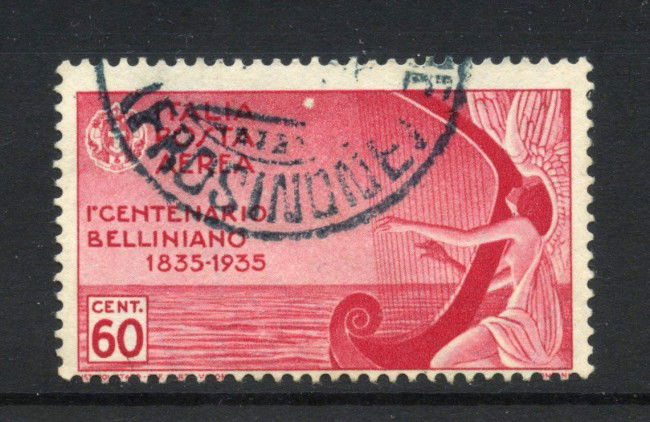 1935 - REGNO - 60 CENT. POSTA AEREA - VINCENZO BELLINI - USATO