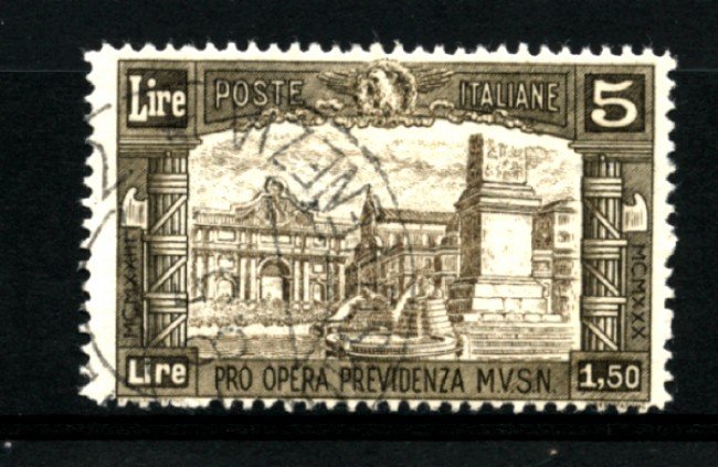1930 - LOTTO/11640 - REGNO - 5+1,50 LIRA PRO OPERA PREVIDENZA - USATO