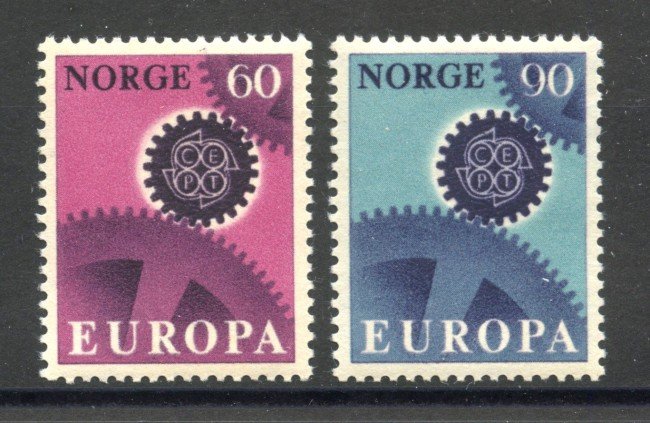 1967 - LOTTO/41254 - NORVEGIA - EUROPA 2v. - NUOVI