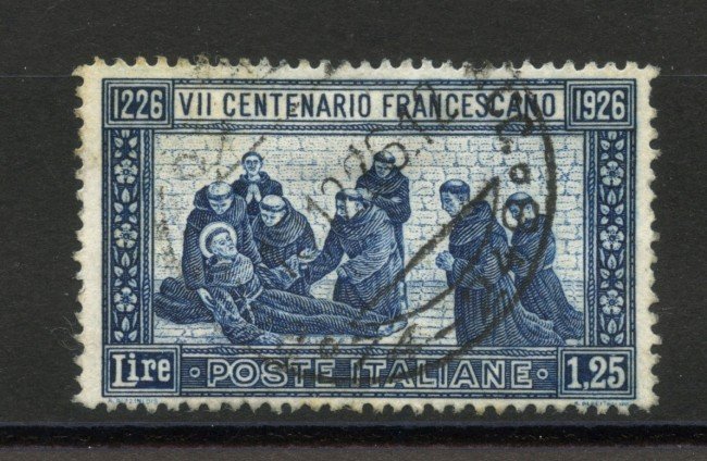 1926 - LOTTO/37986 - REGNO D'ITALIA - 1,25 S. FRANCESCO - USATO