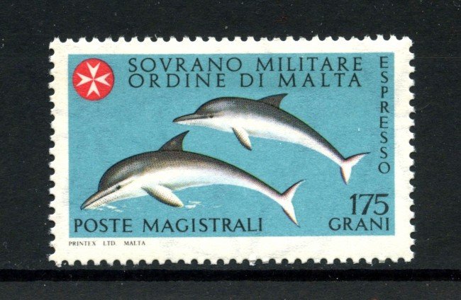 1980 - SMOM - 175 g. FRANCOBOLLO ESPRESSO DELFINI - NUOVO - LOTTO/32499
