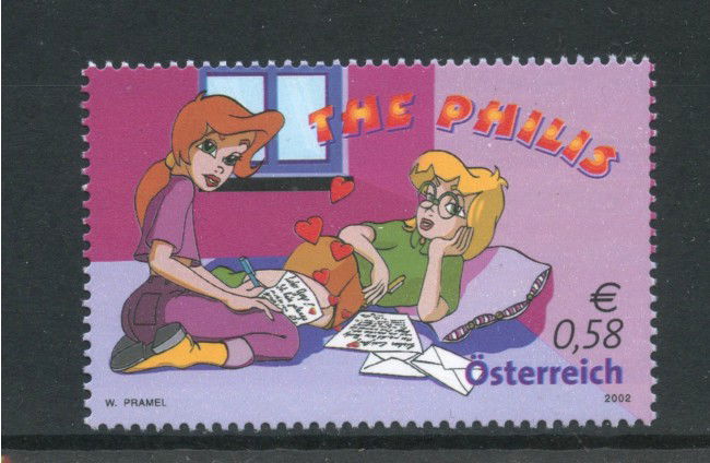2002 - AUSTRIA - LOTTO/41918 - FUMETTI THE PHILIS - NUOVO