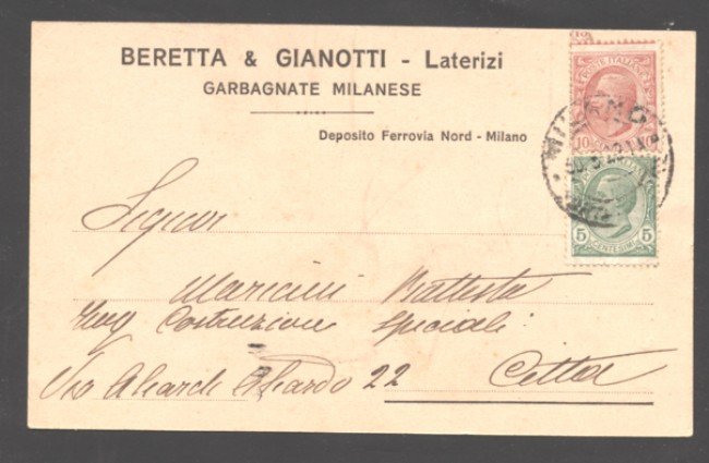 GARBAGNATE MILANESE - 1922 - LBF/1353 - BERETTA E GIANOTTII LATERIZI