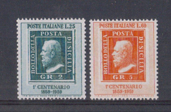 1959 - LOTTO/6344 - REPUBBLICA - CENT.FRANC.SICILIA