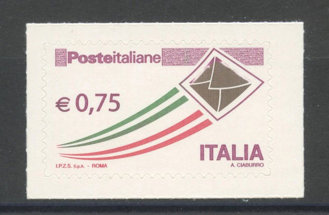2011 - REPUBBLICA - 75c. POSTA ORDINARIA - NUOVO - LOTTO/37190