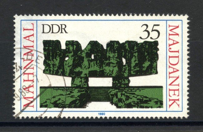 1980 - GERMANIA DDR - MONUMENTI DEL RICORDO - USATO - LOTTO/36560